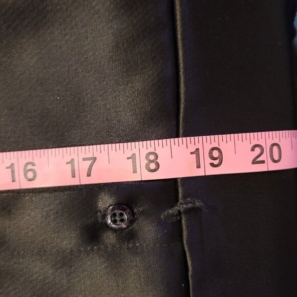 NWT ABS by Allen Schwartz Dress Womens 14 Black Short Sleeve Cocktail Vintage - Picture 5 of 10